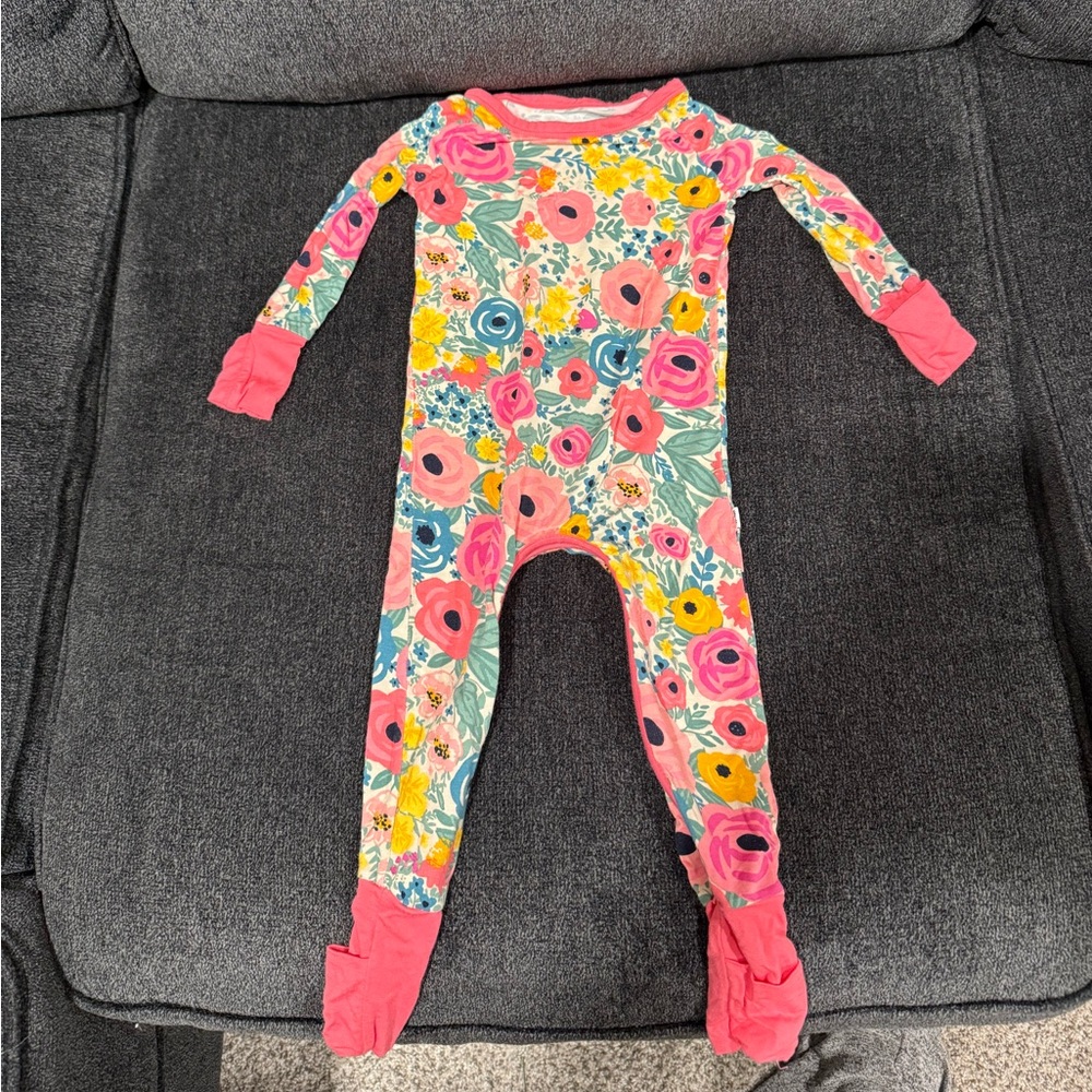 Little Sleepies Secret Garden Crescent Zippy 6-12 months